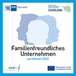 Saarländisches Gütesiegel "Familienfreundliches Unternehmen"