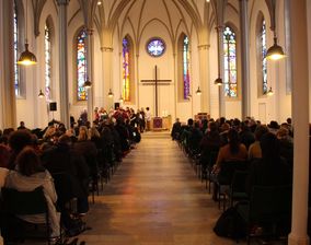 Die protestantische Stadtkirche in Homburg war fast bis zum letzten Platz besetzt