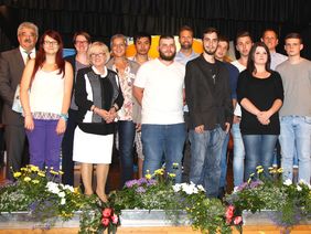 Die Homburger Teilnehmer beim „35. Berufswettbewerb des CJD“