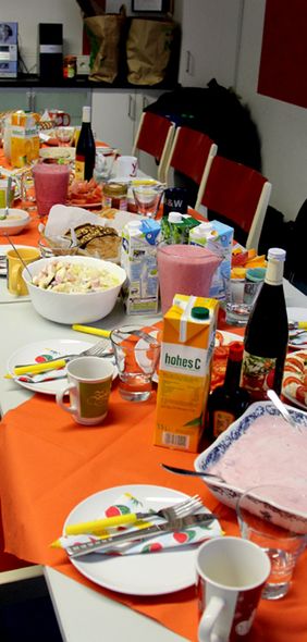 Gesundes Frühstück im CJD Neunkirchen für die BaE-Teilnehmer 